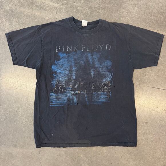 Vintage 90s Pink Floyd Concert Tour T-shirt Faded XL Anvil Wish You Were Here - Picture 1 of 5